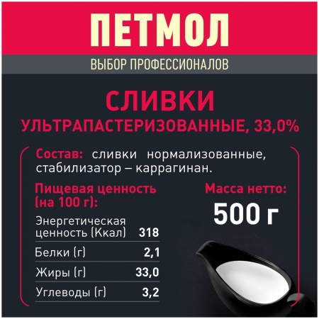 сливки петмол 33% 0,5л