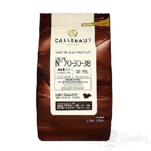 Шоколад горький 70,5% Callebaut 2,5 кг