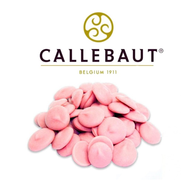 Шоколад со вкусом клубники Callebaut 30 гр