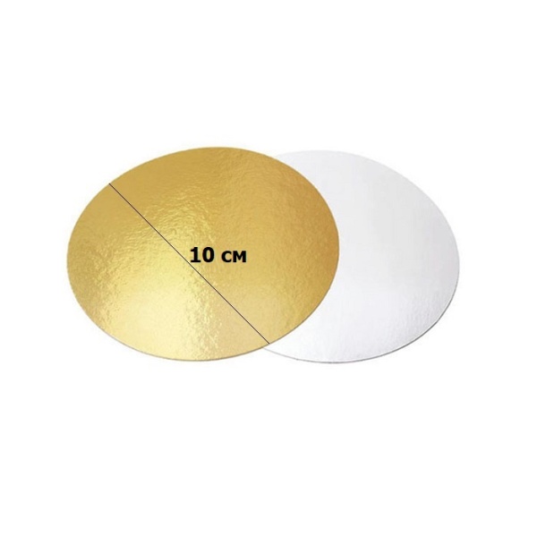 Подложка золото/жемчуг усиленная 3,2 мм d 10 см