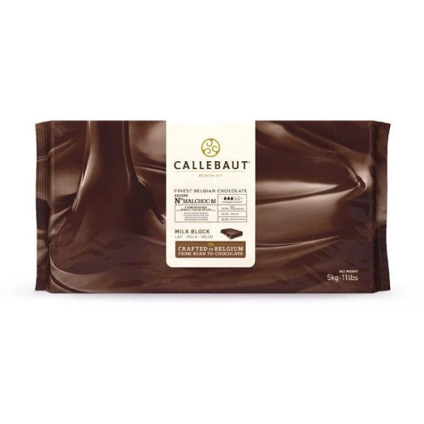 Шоколад молочный без сахара 33,6% Callebaut 5 кг