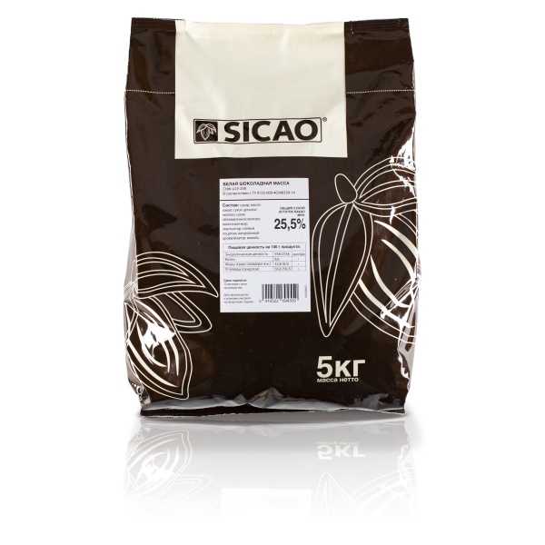 Шоколад белый SICAO 5 кг