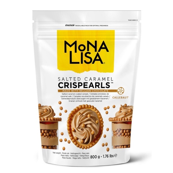Хрустящие жемчужины соленая карамель Crispearls Mona Lisa Callebaut 100 гр