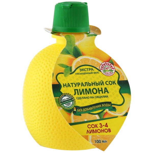 Сок лимона Азбука продуктов 100 мл