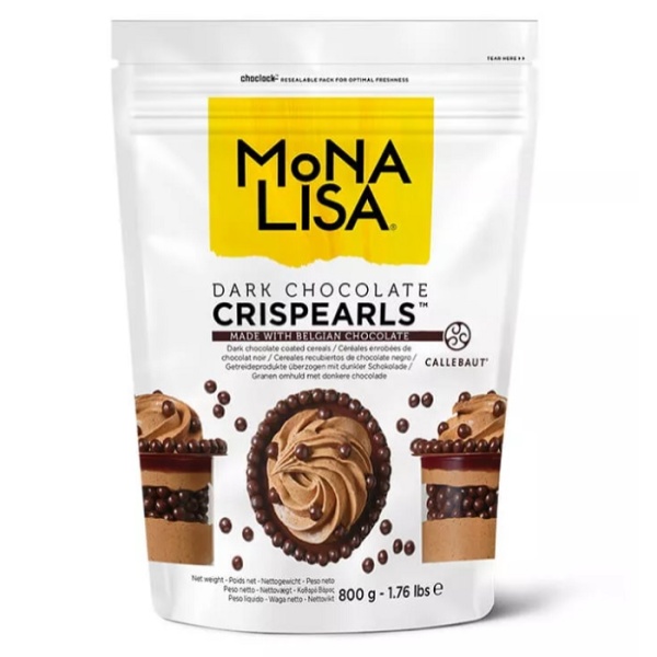 Хрустящие жемчужины шоколадные Crispearls Mona Lisa Callebaut 100 гр