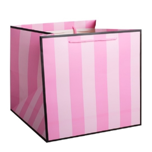 Пакет Present розовый 30х30х30 см